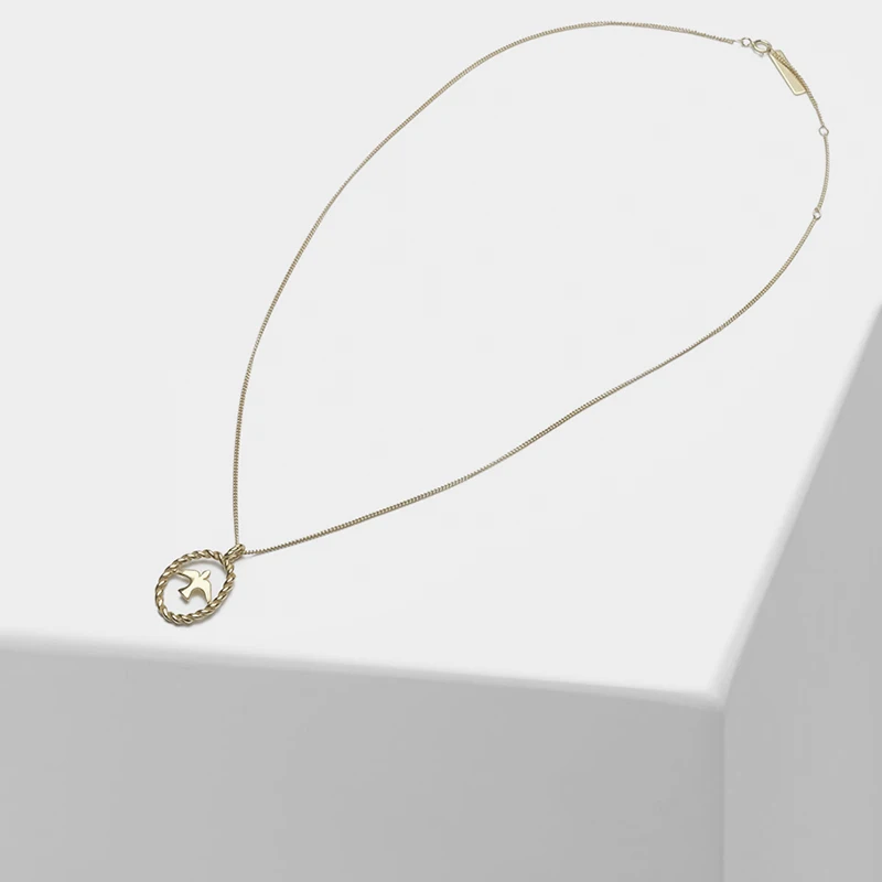

Amorita boutique 925 silver Swallow design pendant stylish elegant necklace