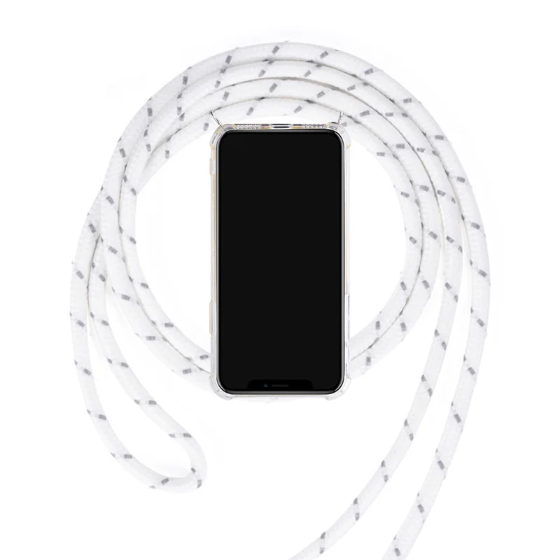 Цепочки и ожерелья плечевой шейный ремень веревка шнур чехол для Samusng Galaxy A7 A6 A8 J4 J6 Примечание 10 pro S10 плюс A30 A40 A50 A70 A10 A20E - Цвет: 1
