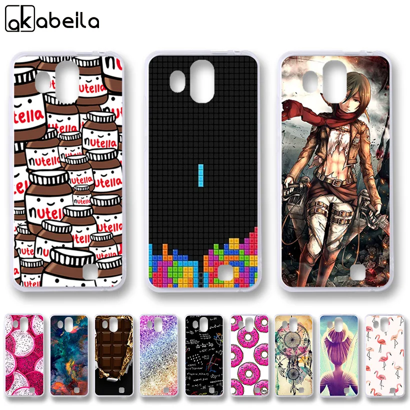 

AKABEILA Case For Homtom S16 Cases Silicone Flexible Nutella Flamingo Flower Cover For Homtom S16 Covers Fundas Coque Skin Capa