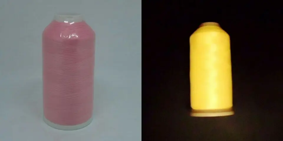 150D/2 4000M светится в темноте полиэфирная вышивальная машина нить светящаяся нить 9 цветов - Цвет: pink