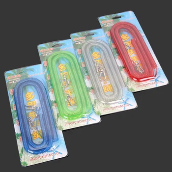

3/5/8/10/15/20m Fishing Lanyard With Carabiner Elastic Coiled Rope Buckle Anti Lost Line Tackle Tool BHD2