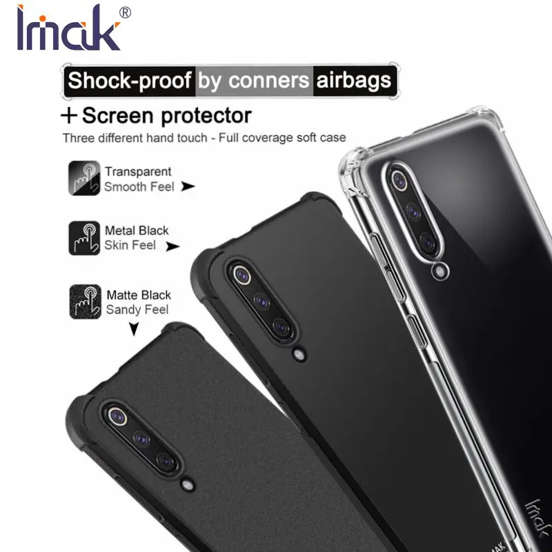 IMAK Для Xiaomi Mi 9 SE Чехол Подушка безопасности TPU Защитный чехол силиконовый мягкий