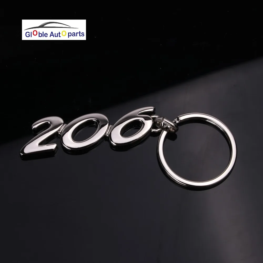 Keychains Key Ring Car Logo For Peugeot 206 207 301 307 308 408 3008