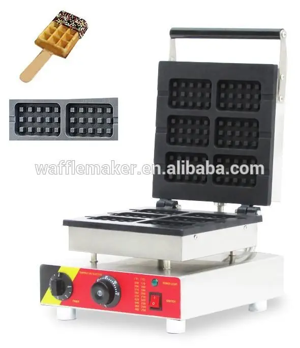 

Free shipping Square waffle maker automatic waffle maker machine rectangle waffle machine/equipment/machinery