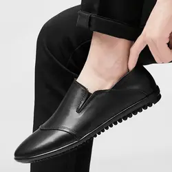 2019 Для мужчин, повседневная обувь на открытом воздухе Элитный бренд из натуральной кожи итальянские Мокасины модные Мужские Мокасины
