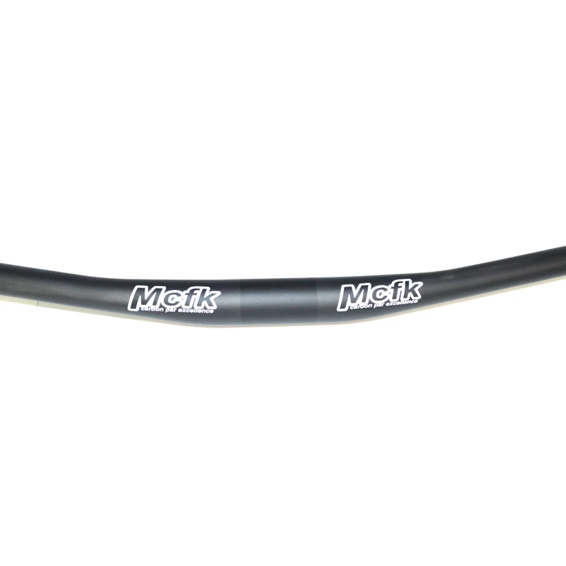 MCFK Carbon MTB Bicycle Handlebar, Mountain Bike Bars, Cycling Parts, 9 Degree, 31.8mm, 5mm, Rise 4 Upsweep, Matte, 660, 750mm