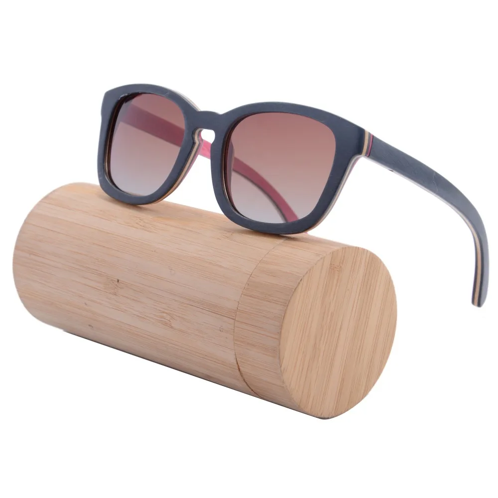 Мода древесины Солнцезащитные очки для женщин ручной работы скейтборд деревянный Рамки Очки Для женщин Для мужчин поляризационные gogglen летние очки óculos де Sol 68006
