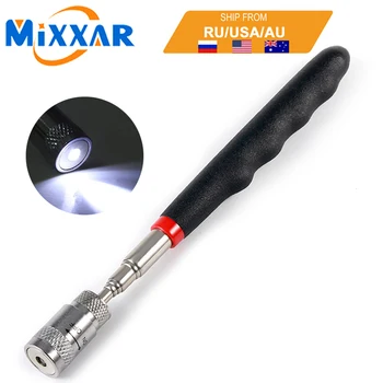 

ZK20 80cm Home Mini LED Magnet Tool Telescopic Pick Up Tool Picking Up Screwdriver Nuts And Bolts Metal Hand Tools Dropshipping