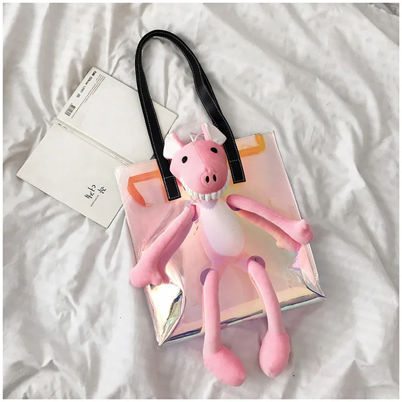 

Ins Models Cute Cartoon Lovely Large Capacity Ladies Messenger Bag Minnie PVC Bucket Bag