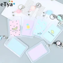 ETya милый Кот банк ID держатель для карт карта чехол мультфильм студенческий Женский Мужской Бизнес кредитный держатель для карт s сумка кошелек детский подарок