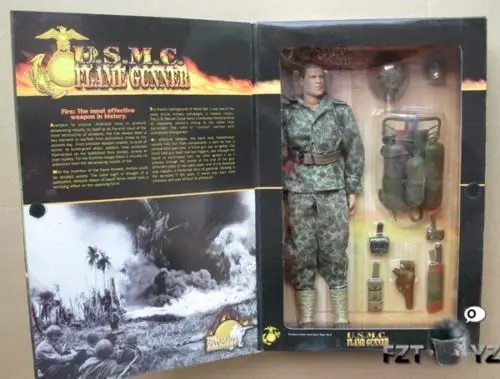 21 конечные фигурки солдат Второй мировой войны USMC пламя GUNNER 1/6 фигурка