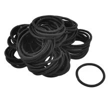 HOT New Beautiful 80 Pcs Black Elastic Rubber Hair Band Ponytail Holders for Lady