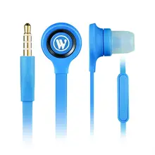 Wallytech WHF-115 Flat Cable in-ear Earphones For iPhone 5 For iPhone 5s For iPhone 6s For iPhone 6plus Handsfree With Mic