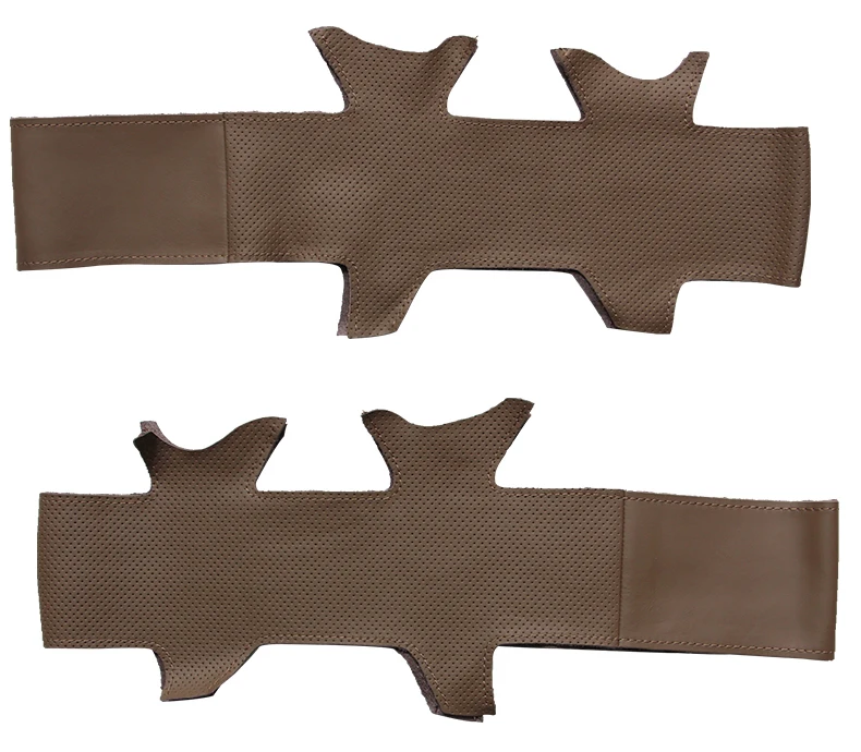 Dark Brown Genuine Leather Steering Wheel Cover for Toyota Land Cruiser Prado 120 Land Cruiser 2003-2007 Tacoma 2005-2011