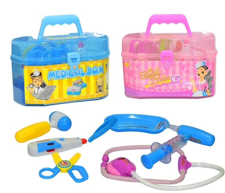 Pretending Play medicine high simulation 8pcs/set with light and voice for kids children