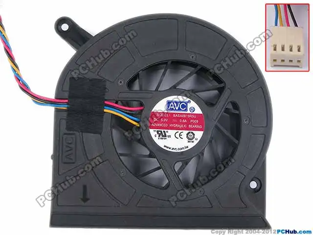AVC BASA0819R5U P009 DC 5V 0.6A 4 проводной Сервер вентилятор охлаждения|server fan|dc 5v fan5v dc fan |