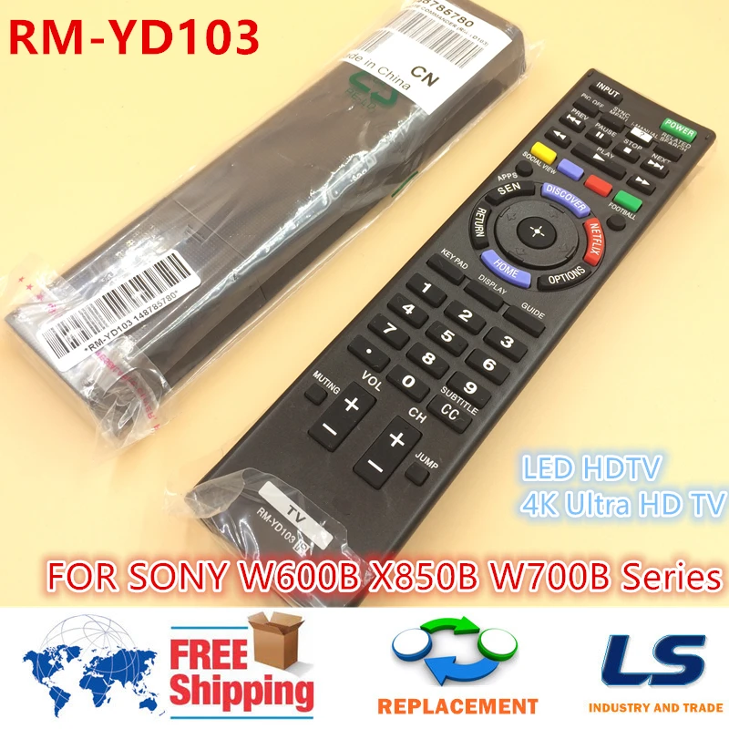 REMOTE CONTROL RM YD103 For SONY W600B X850B W700B Series LED Ultra HD