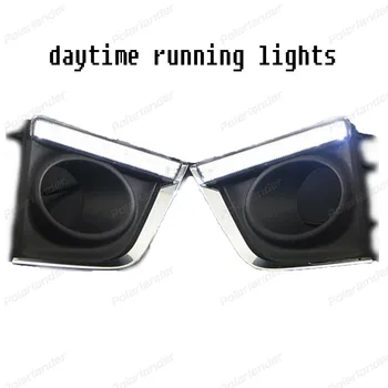 

6000k 12V car LED DRL Daytime Running Lights with fog lamp for T/oyota c/orolla A/ltis 2014 2015 auto lamp