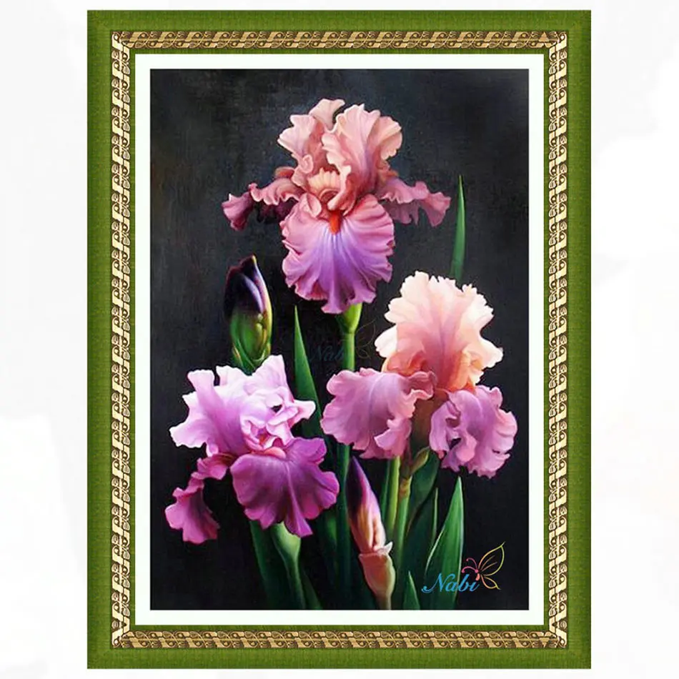 

Square diamond mosaic painting diamond embroidery cross stitch Flowers - 5d diy full crystals icons kits 4020R