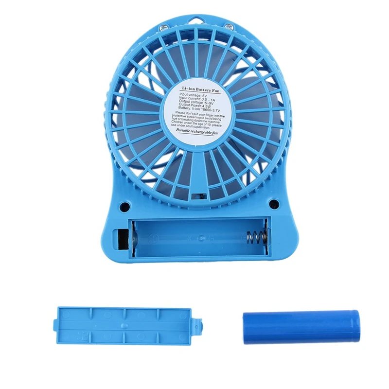 Mesa Mini USB escritorio ventilador Personal USB ventilador Li-ion recargable ventilador multifuncional 3 engranaje