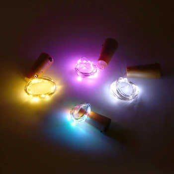 

20 LED Cork Shape String Bottle Lights Battery Powered Fairy Party Christmas Wedding L15
