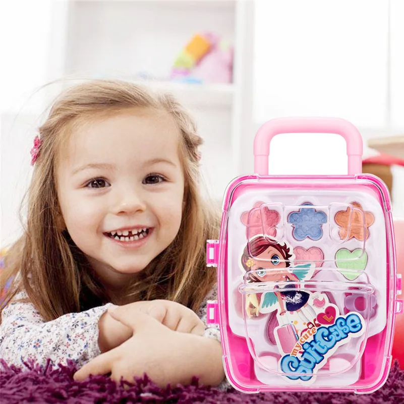 Мой милый чемодан портативный Принцесса Девочка ролевые игры игрушка Делюкс Макияж Красота brinquedos meninababy косметика для девочек D4