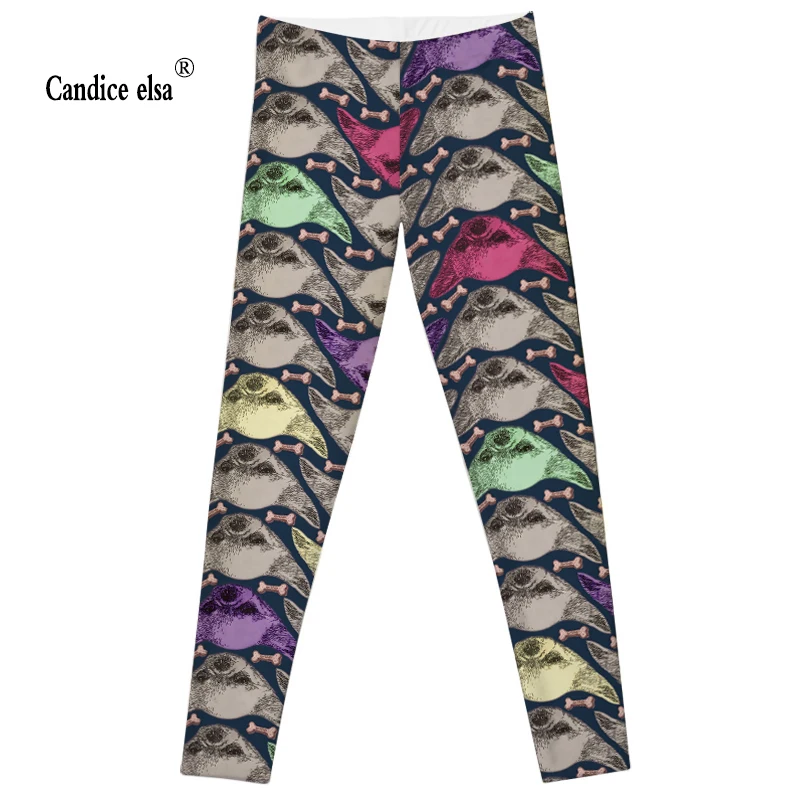 

Leggings 2016 Summer Styles Sexy Fashion Women Fitness Leggings New & hot cute dog and bone Pencil Trousers Leggings