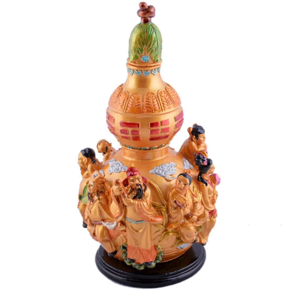 Big Feng Shui Color Wu Lou Lu Gourd with Eight Immortal C1031 | Дом и сад