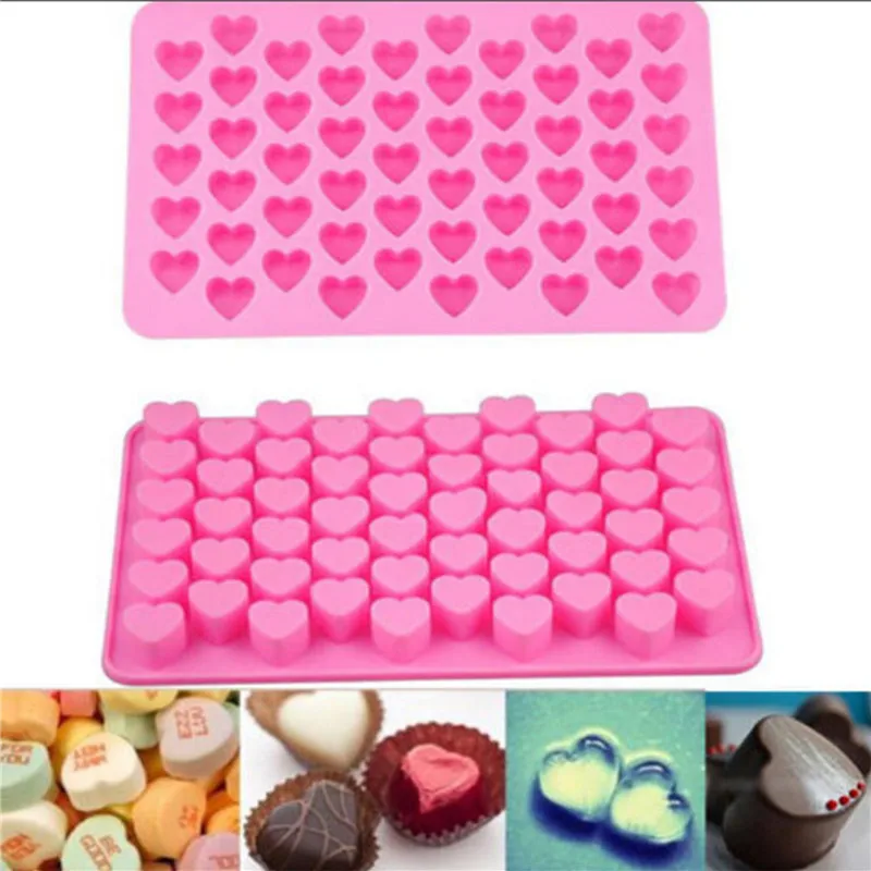

Cake Mold Silicone Mold 55 Heart Silicone Cake Chocolate Cookies Baking Mould Ice Cube Soap Mold Tray