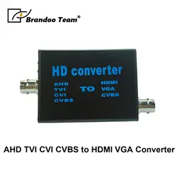 Бесплатная доставка 4 в 1 видео высокой четкости сигнальный преобразователь адаптер, преобразовать/AHD/TVI/CVI/CVBS к HDMI/VGA/CVBS, от Brandoo