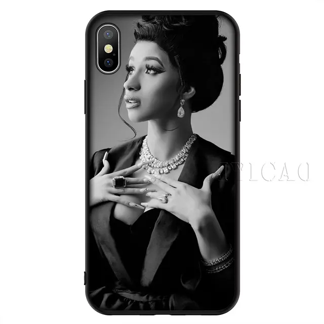 IYICAO Cardi B CardiB Soft Silicone Phone Case for iPhone XR X XS Max 6