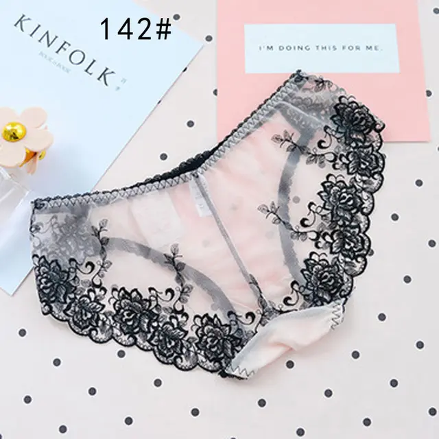 Женские трусы высокого качества с вышивкой, нижнее белье, дышащие ...