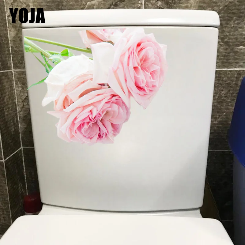 YOJA 22.1X18.1CM свежие красивые цветы модный туалетный Декор романтическая спальня
