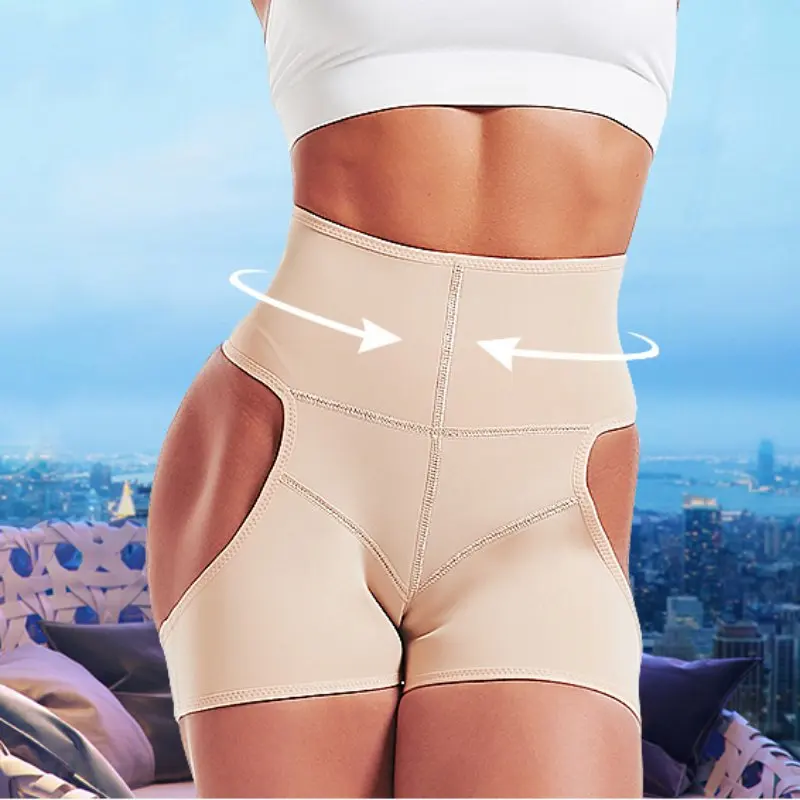 

Hollow Out Control Body Shaping Panties Underwear Strong Tummy Hip Rubber Pants Body Shaping Hip Shaper Clothing