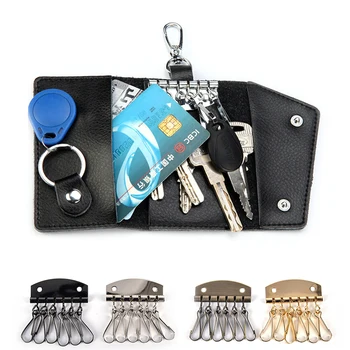

New 1PCS DIY Handbag Purse Inside Key Ring Row Metal Bag Buckles Handmade Fabric Leather Craft DIY Key Bag Accessories