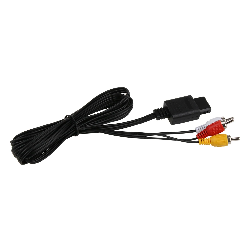 Tonbux 1 8 м 6 футов AV TV RCA видео шнур кабель для игрового куба N64 Аудио Видео A/V и 2 аудио