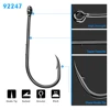 50pcs fishhooks Proberos Brand Fishing Hook 1#-6# Fish Hook BAITHOLDER Black Color Jig Big Hook Treble Hooks ► Photo 2/6