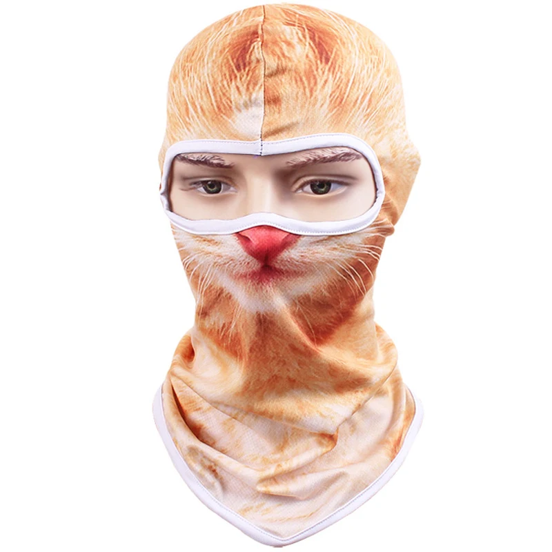 30 шт./лот SINGYOU 3D собака кошка маска животного Skullies Beanie cap Открытый велосипедный головной убор зимняя теплая смешная шапка 26 стилей