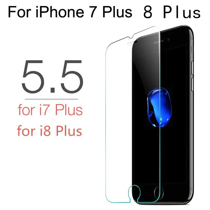 10 шт закаленное стекло для iPhone 7 8 6 6 S Plus Защитная стеклянная пленка для iPhone XS Max XR X 5 5S SE 4 4s чехол - Цвет: iPhone 7Plus 8Plus