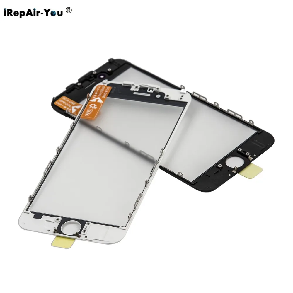 10pcs AAA Screen Front Glass with Bezel with OCA Frame For iphone 8 7