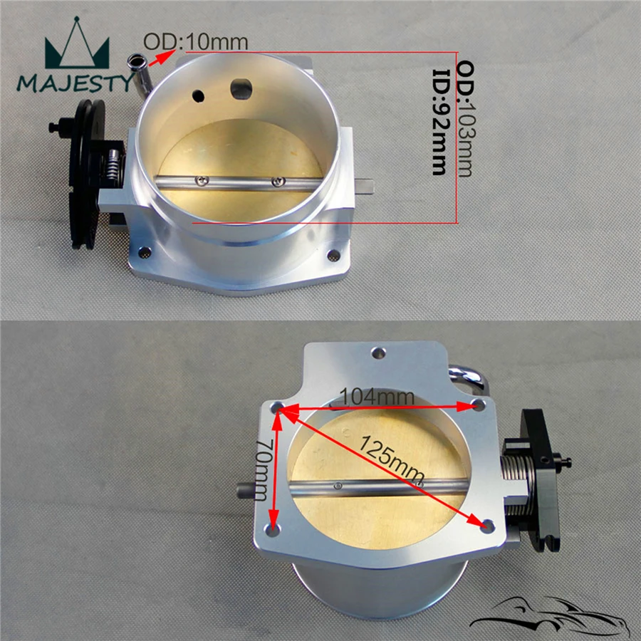 Дроссельной заслонки для GM Gen III LS1 LS2 LS3 LS6 LS7 LSX 92 мм+ коллектор адаптер пластина