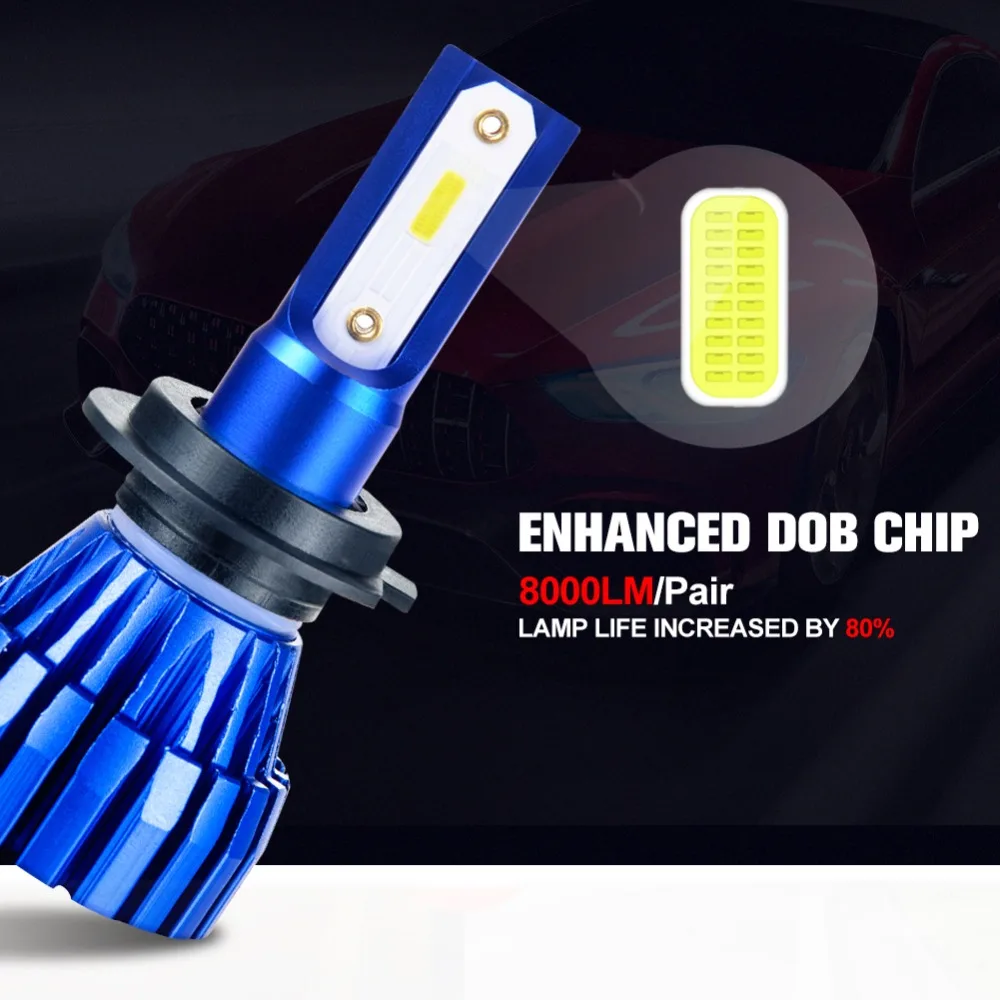 Acoosun Led H7 LED Car light COB DOB Chip Fog light LED H3 H1 H11 12V 8000LM Bulbs Led HB3 HB4 9005 9006 50W 6500K Auto Lamp Acoosun Led H7 LED Car light COB DOB Chip Fog light LED H3 H1 H11 12V 8000LM Bulbs Led HB3 HB4 9005 9006 50W 6500K Auto Lamp