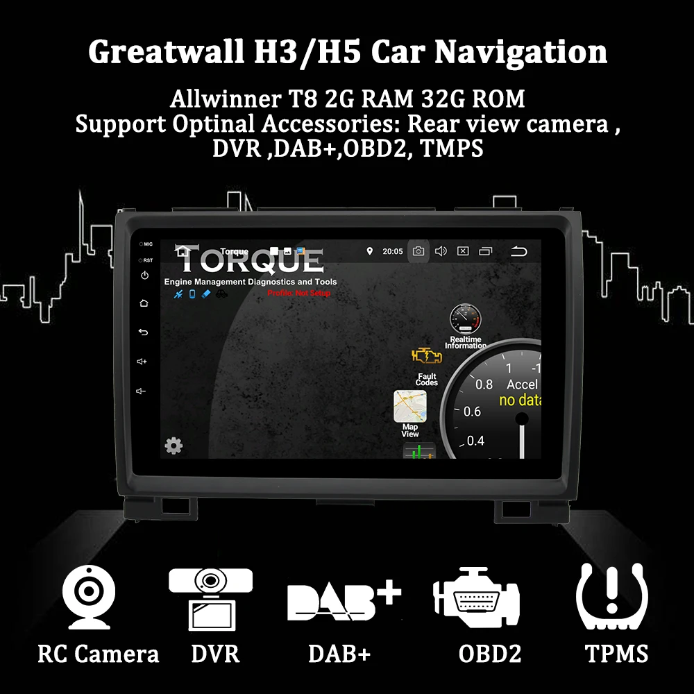 Clearance AUTOTOP Android 8.1 Haval Hover Greatwall Great wall H5 H3 Car DVD GPS 4G WiFi Bluetooth 2 Din Navigation Radio Car Multimedia 2