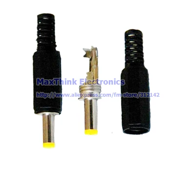 

DC Male Plug 4.0x1.7mm Connector For Power Charger Notebook CCTV Cables Soldering, 4.0/1.7 Plastic DIY,100pcs ,Free shipping