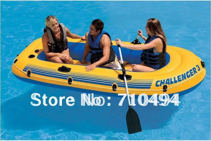 free DHL shipping intex challenger 3 three persons rigid inflatable rowing  boat, rafting boat with pump & paddle & air cushion|boat drapes|boat  pvcboat skins - AliExpress