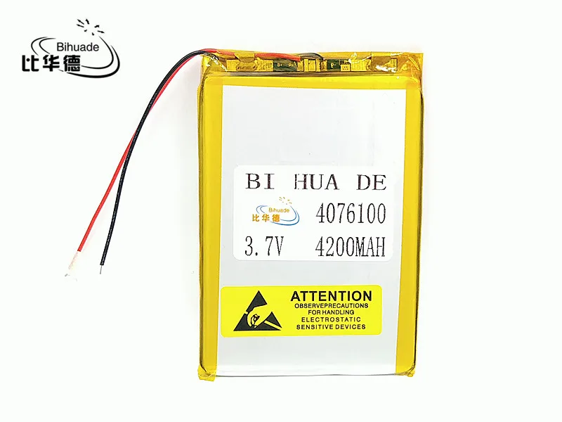 1 шт./лот 3 7 V литий полимерный аккумулятор 0476100 4076100 4200MAH мобильный планшетный ПК