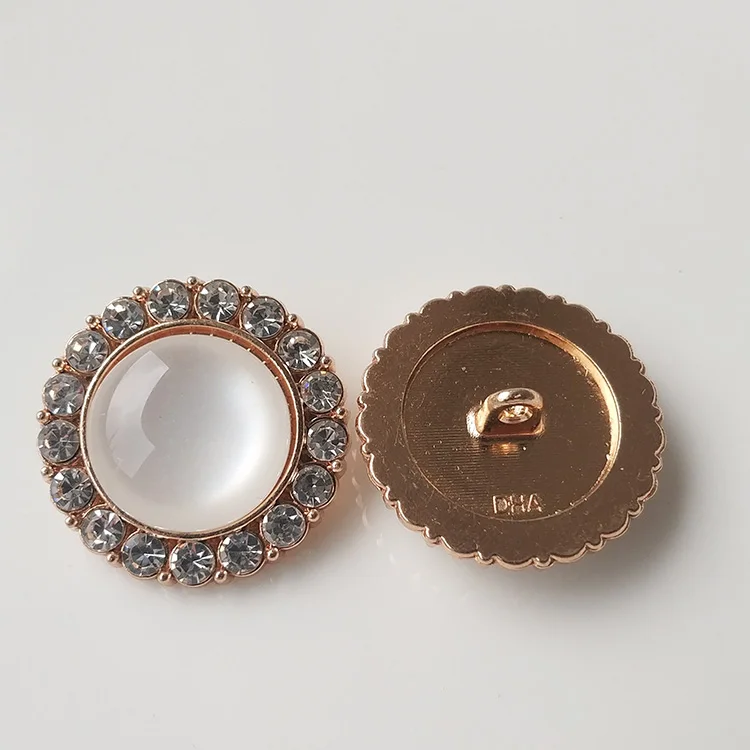 DIY Высокое качество bling Шампань/черный жемчуг круглая кнопка со стразами пальто