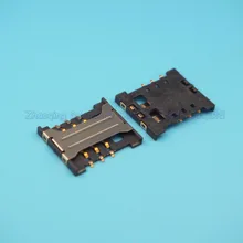 10 шт./лот 6Pin слот sim-карты держатель двухкарточный смартфон разъем 14 мм* 16.5 мм