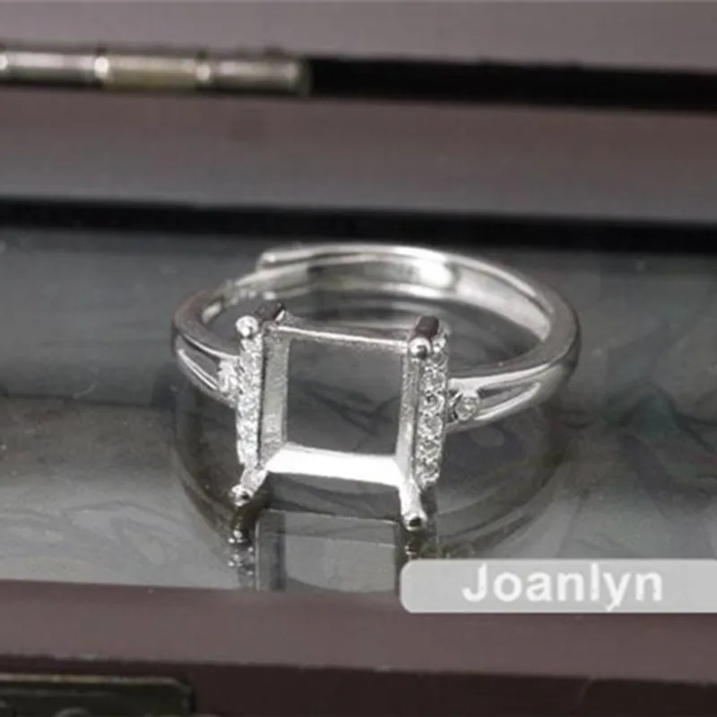 Кольцо Joanlyn пустое для 5x 7 мм/6x 8 мм/8x мм/7x 9 мм прямоугольные Кабошоны с покрытием из