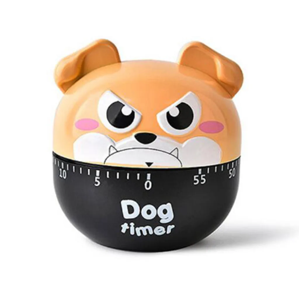 SAINGACE Dog Timer Plastic Machine Timer 60 Min Alarm Clock Kitchen Stopwatch Kitchen Tools Bell Alarm Loud 60-Minute Clock